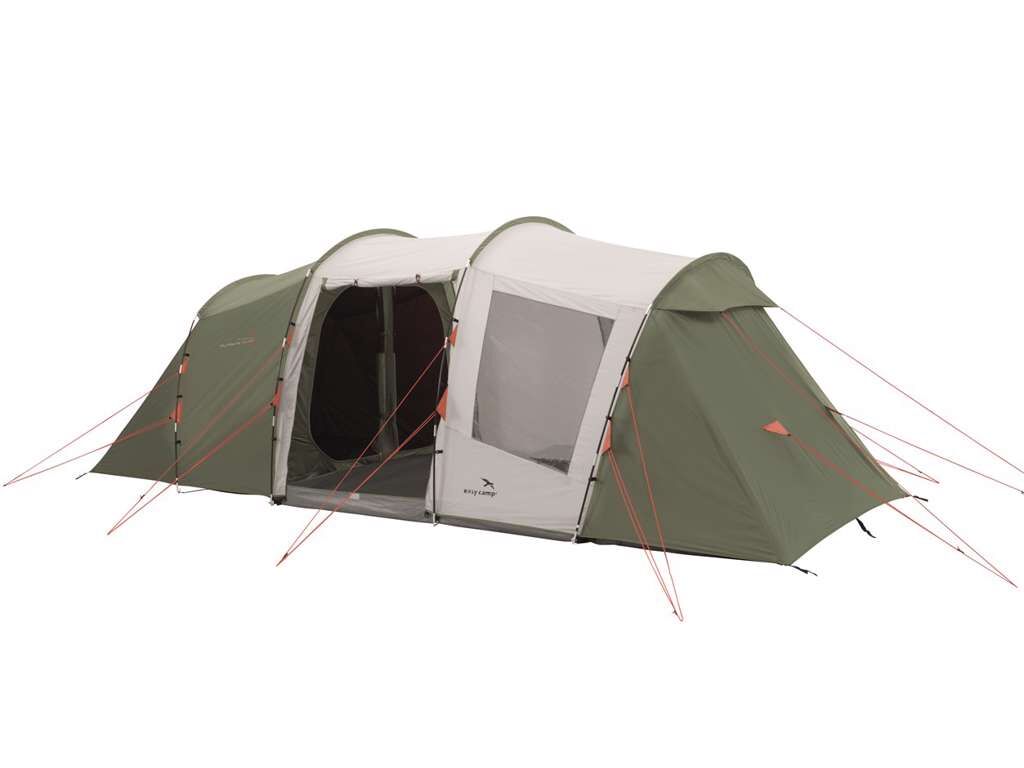Easy Camp Huntsville Twin 600 - Telt Med 3 Kabiner - 6 Personer - Grøn/Hvid Easy Camp Huntsville Twin 600 - Telt Med 3 Kabiner - 6 Personer - Grøn/Hvid